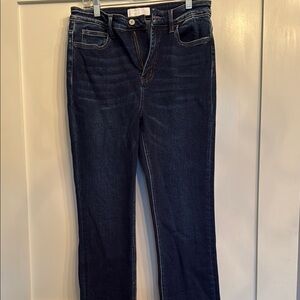 VERVET BY FLYING MONKEY Blue Straight Leg Jeans